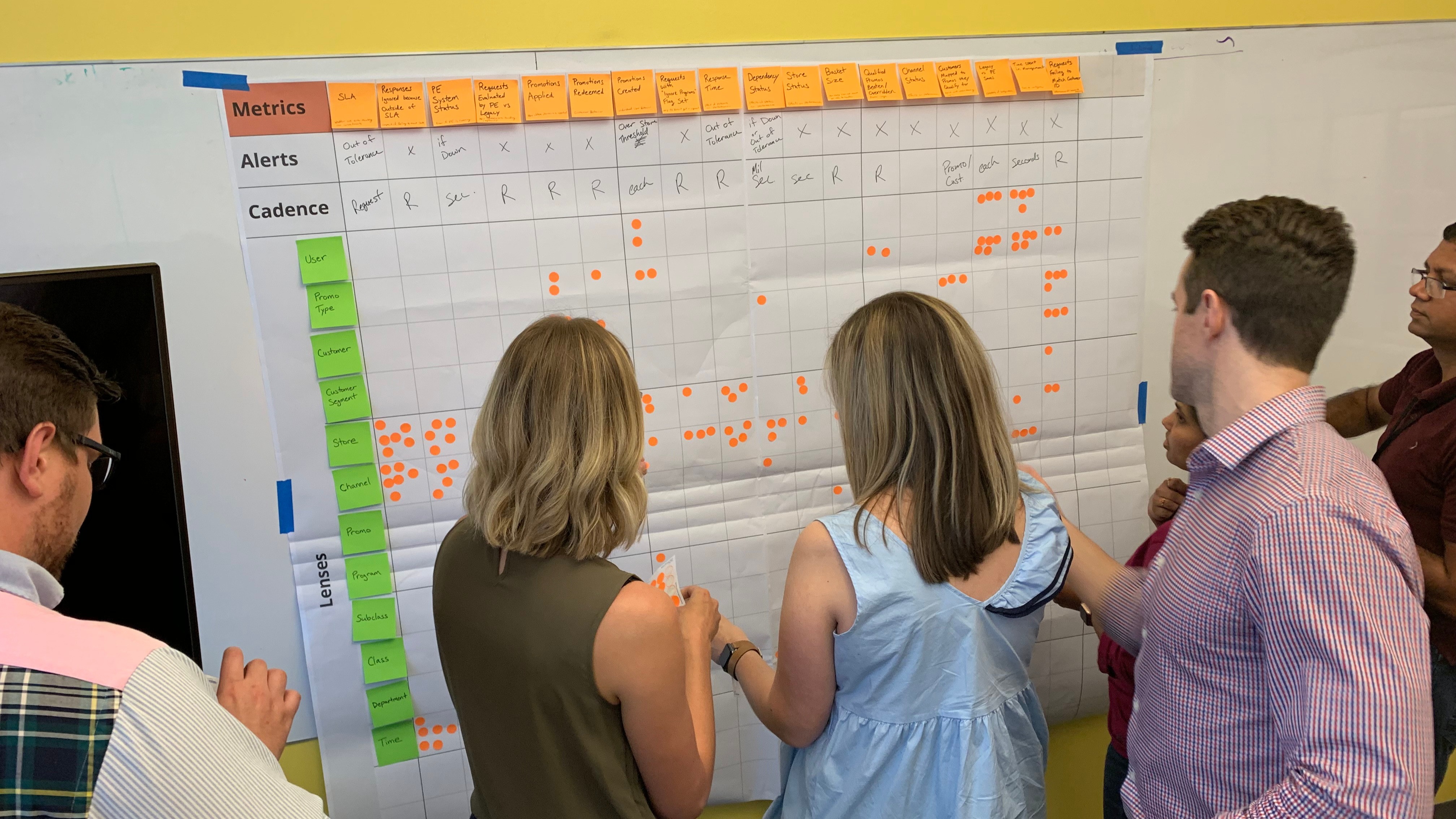 Business partners participating in an activity.